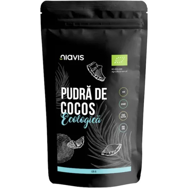 Pudră de Nucă de Coco Ecologică BIO, 125g, Niavis