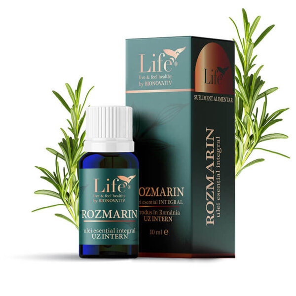 Rozmarin, ulei esențial integral, 10 ml, Bionovativ