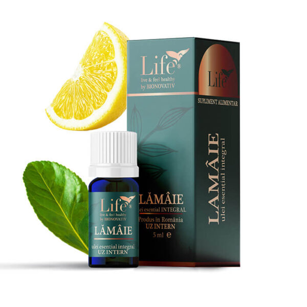 Lămâie, ulei esențial integral, 5 ml, Bionovativ