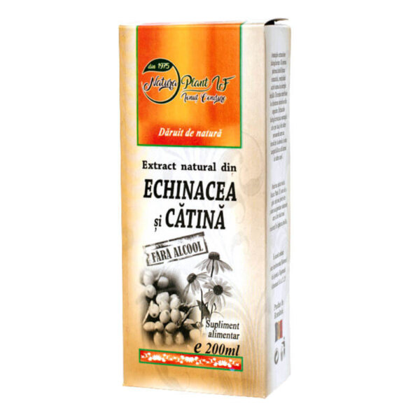 Extract din echinaceea și cătină fără alcool, 200ml, Natura Plant