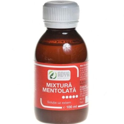Mixtură Mentolată, 100 ml, Adya Green Pharma