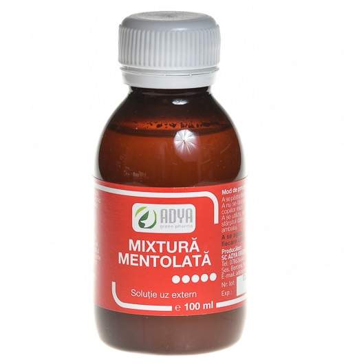 Mixtură Mentolată, 100 ml, Adya Green Pharma