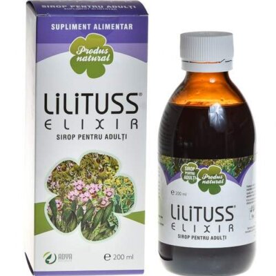 Sirop pentru adulti Lilituss Elixir, 200 ml, Adya