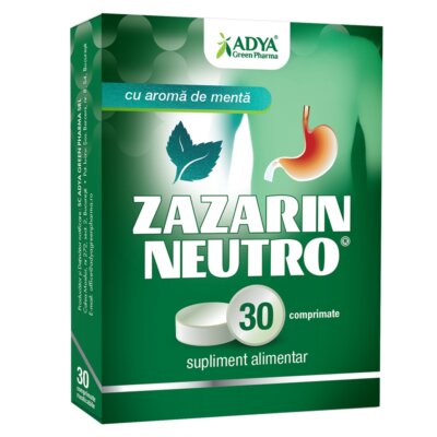 Zazarin Neutral Mint, 30 tablete, Adya Green Pharma