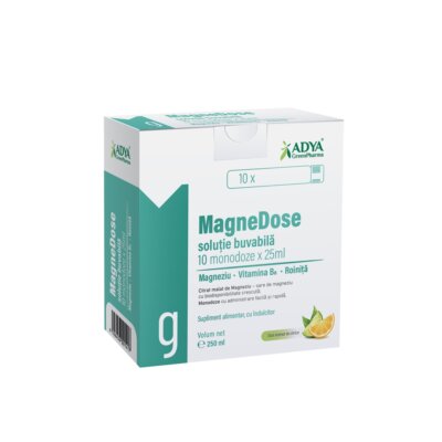 MagneDose Buvabila Solution, 10 doze unice x 25 ml, Adya Green Pharma