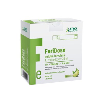 FeriDose soluție orală, 10 doze unice x 25 ml, Adya Green Pharma