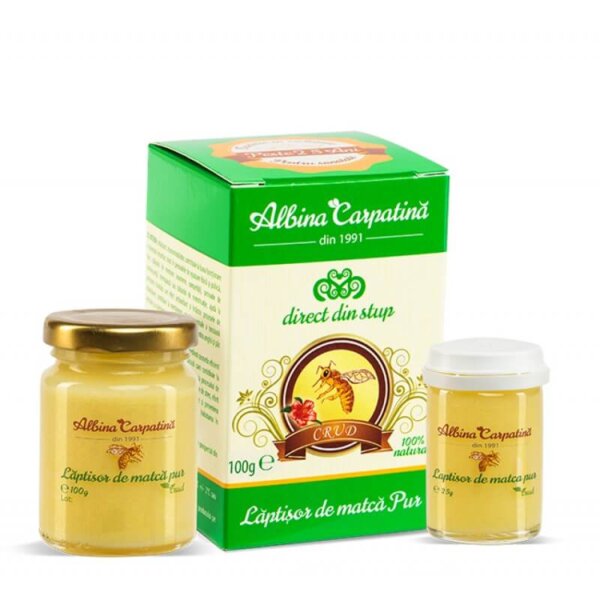 Pachet lăptișor de matcă, 100 g + 25 g, Albina Carpatină