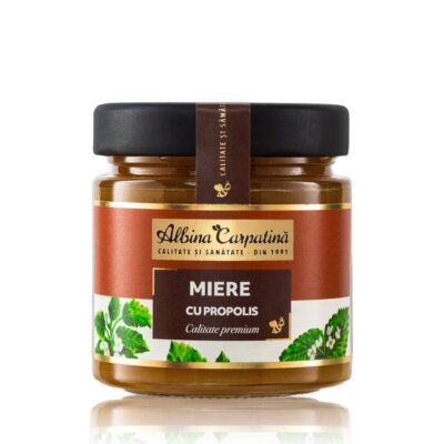 Miere cu propolis, 270g, Albina Carpatină