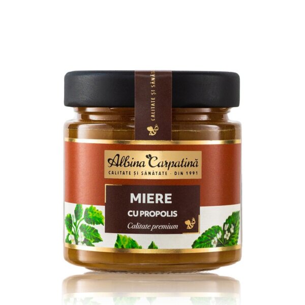 Miere cu propolis, 270g, Albina Carpatină