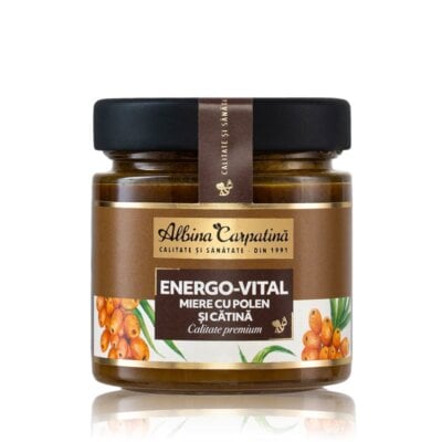 Miere cu polen si catina Energo Vital, 270 g, Apicola Pastoral