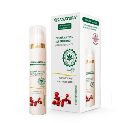 Crema antirid super lifting pentru ten uscat, 45 ml, Vivanatura