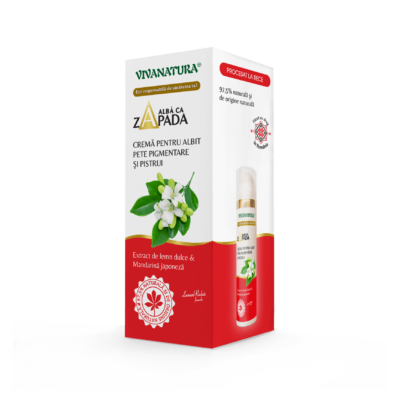 Crema de iluminare pentru pete pigmentare si pistrui, 45 ml, Vivanatura