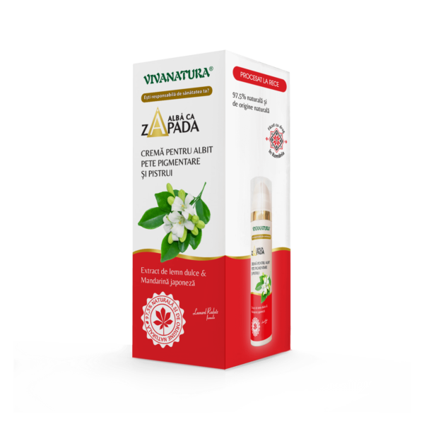 Crema de iluminare pentru pete pigmentare si pistrui, 45 ml, Vivanatura