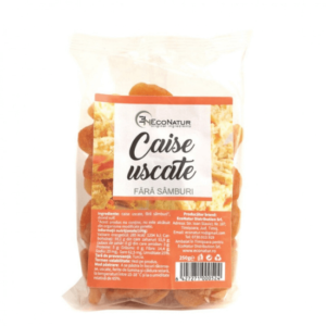 Caise uscate fără sâmburi, 250 g, EcoNatur