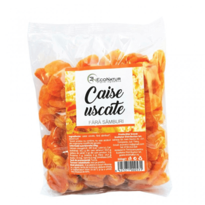 Caise uscate fără sâmburi, 500 g, Econatur