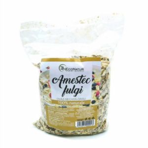 Amestec de fulgi de ovăz, secară și grâu, 500 g, Econatur