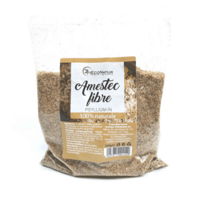 Amestec de amidon de psyllium și in tocat, 250 g, EcoNatur