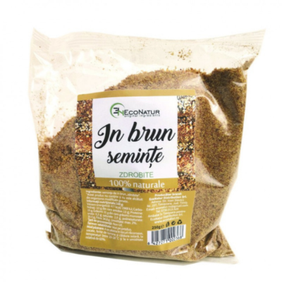 Seminte de in maro macinate, 250 g, EcoNatur