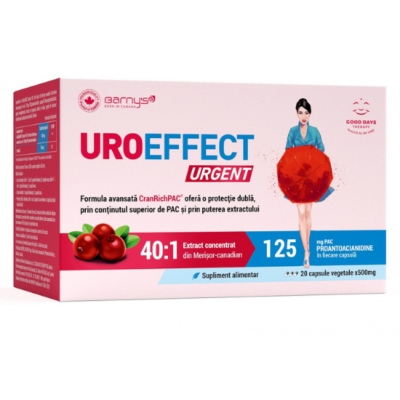Barny's Uroeffect Urgent, 20 capsule vegetale, Good Days Therapy