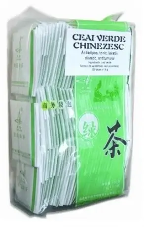 Ceai verde, 1,5grX100dz, Naturalia Diet