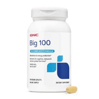 758952 Gnc B-complex Big 100, Complex De Vitamina B, 90 Tb