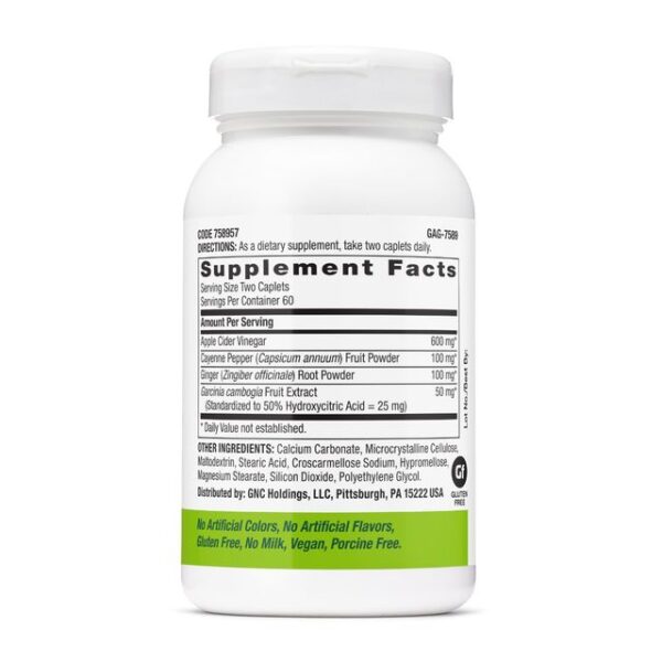 758957-1 Superfoods Apple Cider Vinegar, 120 comprimate, GNC