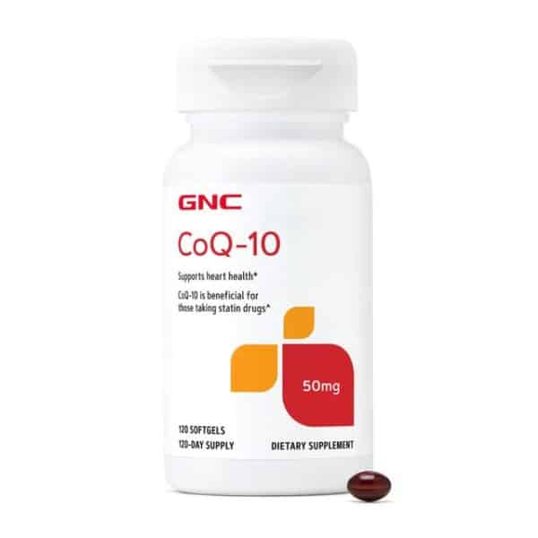 Gnc Coq-10 Naturala 50 Mg, Coenzima Coq-10, 120 Cps