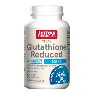 Glutation redus, 500 mg, 60 capsule vegetale, formule Jarow