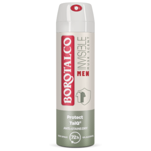 Spray deodorant Invisibile pentru bărbați, 150 ml, Borotalco