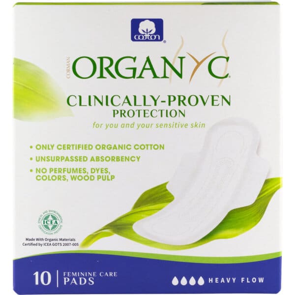 Pernuțe de noapte din bumbac organic, 10 bucăți, Organyc