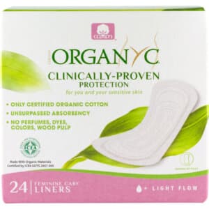 Tampoane zilnice subțiri din bumbac organic, 24 bucăți, Organic