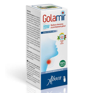 Golamir 2Act Spray pentru gât cu alcool, 30 ml, Aboca