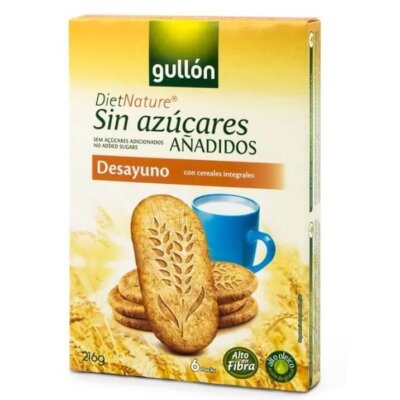 Biscuiți fără zahăr pentru micul dejun, 216 g, Gullon