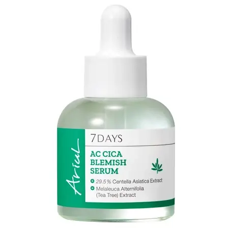 Serum 7days tratament acnee și coșuri, 30.5% cica solution + BHA & tea tree, 20ml, Ariul