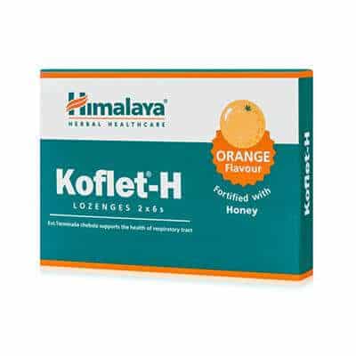 Koflet-H aromă de portocale, 12 tablete, Himalaya
