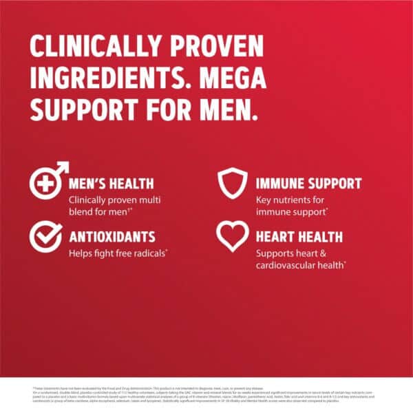 Gnc Men's Mega Men, Complex De Multivitamine Pentru Barbati, 100 Tb