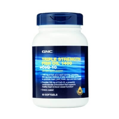 Gnc Triple Strength Fish Oil 1400 + Coq-10