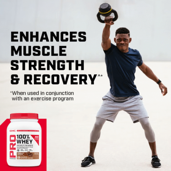 Gnc Pro Performance 100% Whey, Proteina Din Zer Cu Aroma De Vanilie, Testata Antidoping, 769 G