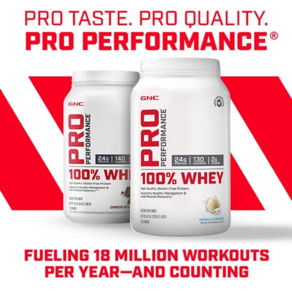Gnc Pro Performance 100% Whey, Proteina Din Zer Cu Aroma De Biscuiti Si Crema, Testata Antidoping, 857.5 G