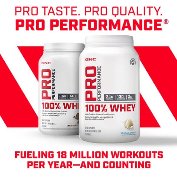 Gnc Pro Performance 100% Whey, Proteina Din Zer Cu Aroma De Vanilie, Testata Antidoping, 2176 G