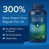 Gnc Triple Strength Fish Oil, Ulei De Peste 1000 Mg Omega 3 Epa Si Dha, 60 Cps