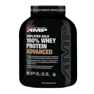 Gnc Pro Performance Amp Amplified Gold Proteina Din Zer Advanced Cu Aroma De Ciocolata