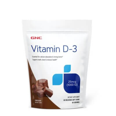 Gnc Vitamin Soft Chews D-3 1000 Iu