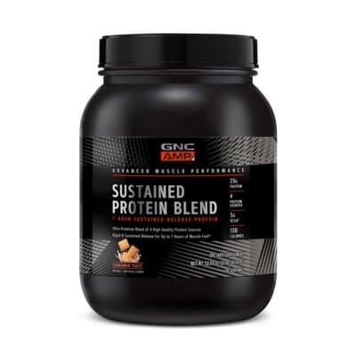 Gnc Amp Sustained Protein Blend Amestec Proteic Cu Aroma De Cereale Cu Scortisoara