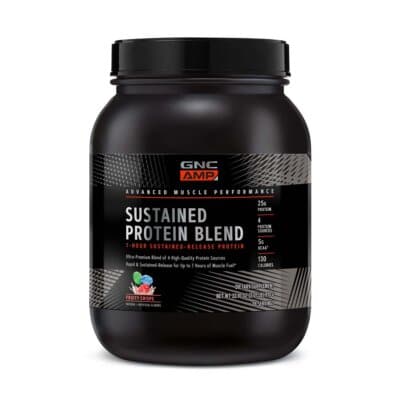 Gnc Amp Sustained Protein Blend Amestec Proteic Cu Aroma De Cereale Fructate