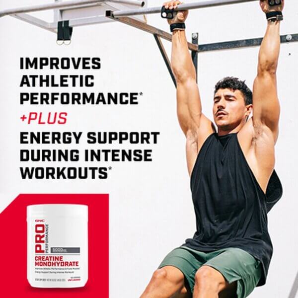 Gnc Pro Performance Creatine Monohydrate, Creatina Monohidrata Fara Aroma, 255 G
