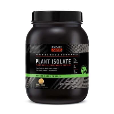 Gnc Amp Plant Isolate Proteina Vegana Cu Aroma De Biscuiti Cu Vanilie
