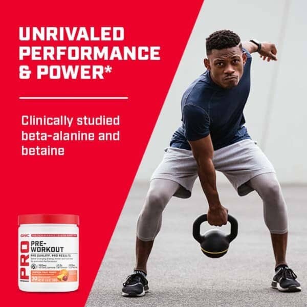 Gnc Pro Performance Pre-workout - Tropical Fruit Punch Flavor, Pre-workout, Cu Aroma De Punch De Fructe Tropicale, 339g