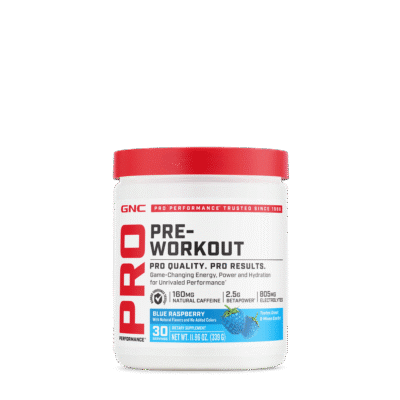Gnc Pro Performance Pre-workout - Blue Raspberry Flavor