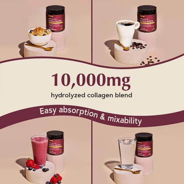 Gnc Premier Collagen Powder, Formula Premium De Peptide De Colagen Hidrolizat Fara Aroma, 141.4 G